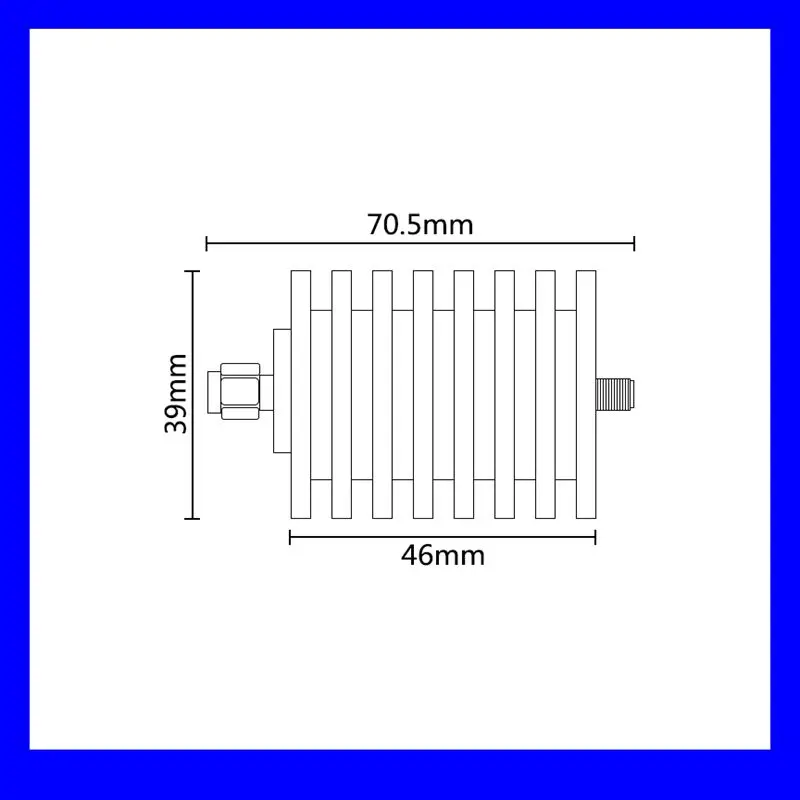 Бесплатная доставка коаксиальный ВЧ аттенюатор 30 Вт с SMA штекером на гнездо 0 3 ГГц