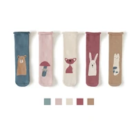autumn and winter new terry thickened baby socks baby over knee stockings warm cartoon childrens socks