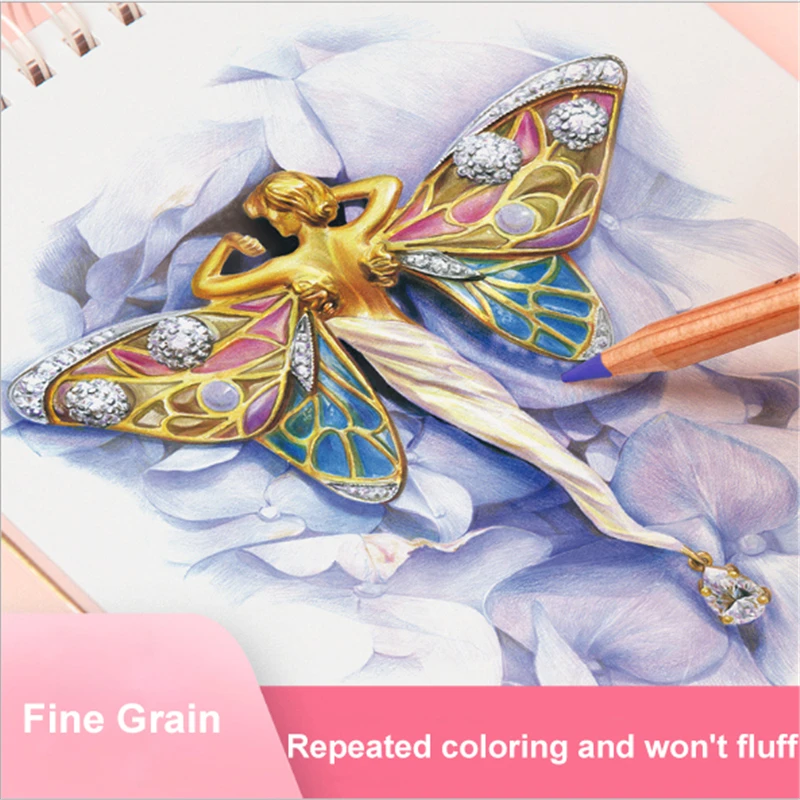 Профессиональная Акварельная бумага 16 к 24 листа ручная роспись мелкозернистая