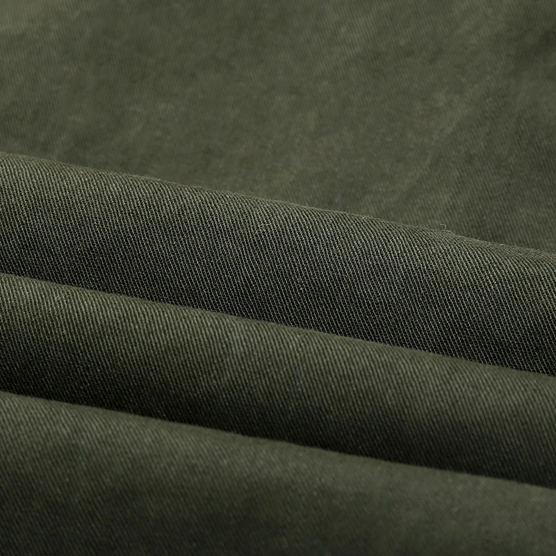 

AIOPESON Autumn and Winter Men's Cargo Pants 100% Cotton Sports Overalls Solid Color Straight Multi-pocket Trousers Men