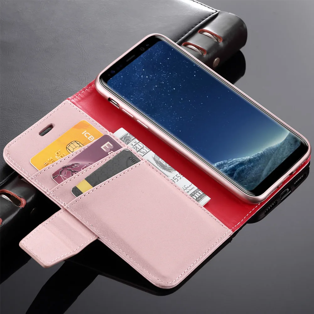 Чехол для Samsung Galaxy S20 Ultra S10 Plus S9 S8 S7 кожаный чехол книжка с бумажником и держателем
