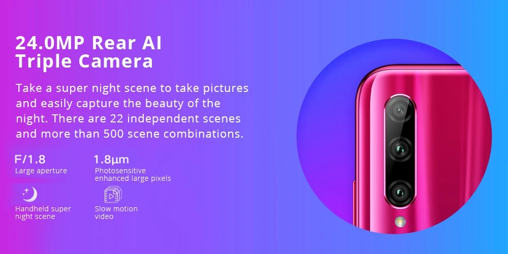 Мобильный телефон Honor 20i, 6,21 дюймов, 6 ГБ ОЗУ, 64 Гб ПЗУ, Восьмиядерный процессор Kirin 710, Восьмиядерный процессор, 32 Мп+ 24 МП, камеры AI, Android 9,0, сотовый телефон