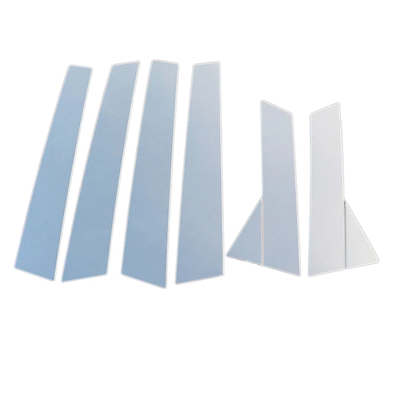 

6Pcs Window B-Pillar Decorative Sticker Window Frame Center Pillar Cover Trim Strip Sticker for Renault Kadjar 2016-2019
