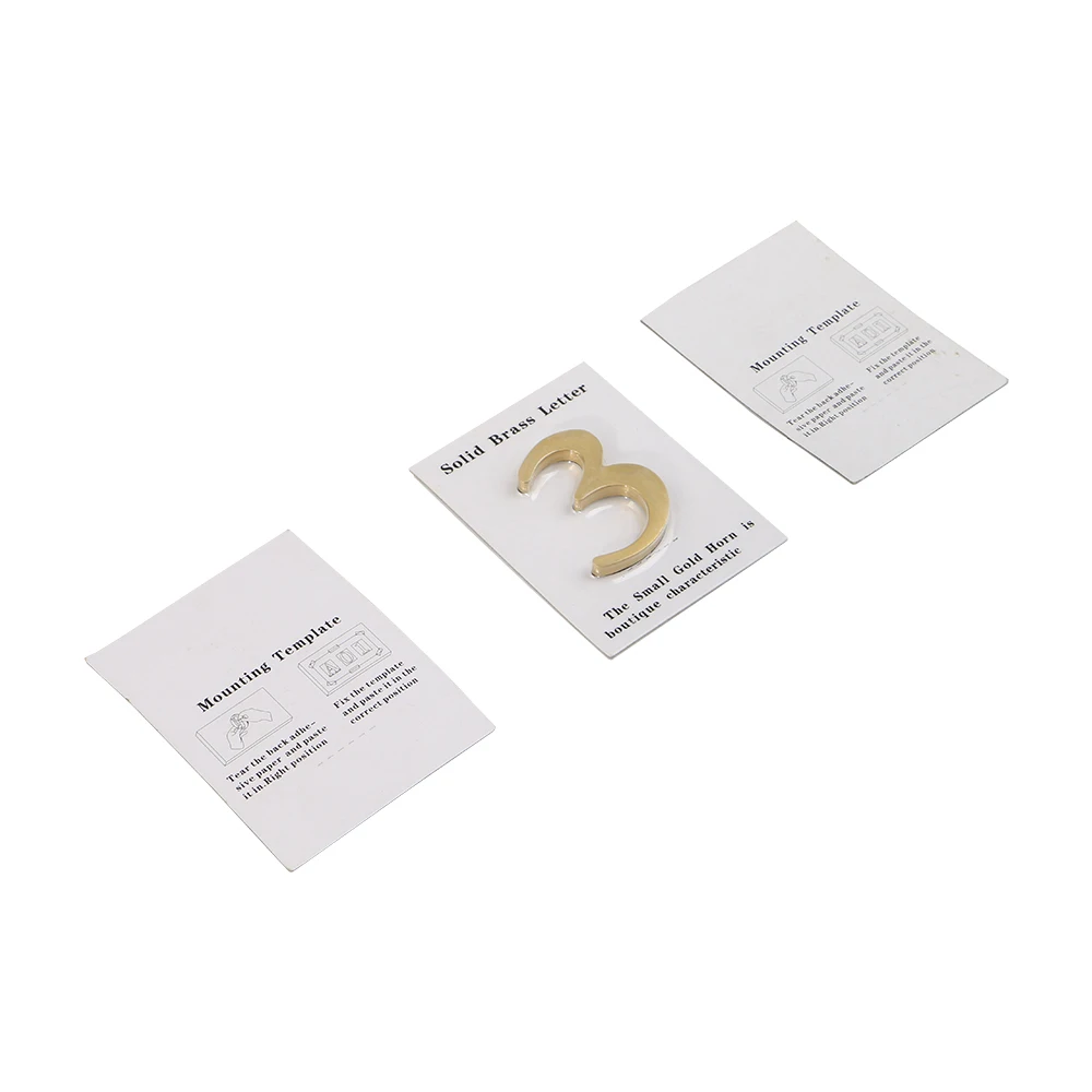 Металлический латунный дверной номер европейская цифра вывеска японский знак