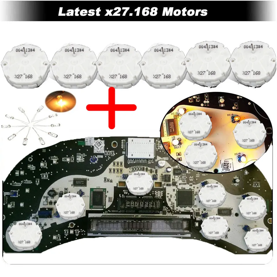 X27 168 (6 шт.) + 10 шт. лампочек шаговый двигатель для Chevy Buick Hummer GL8 парус конверсионный