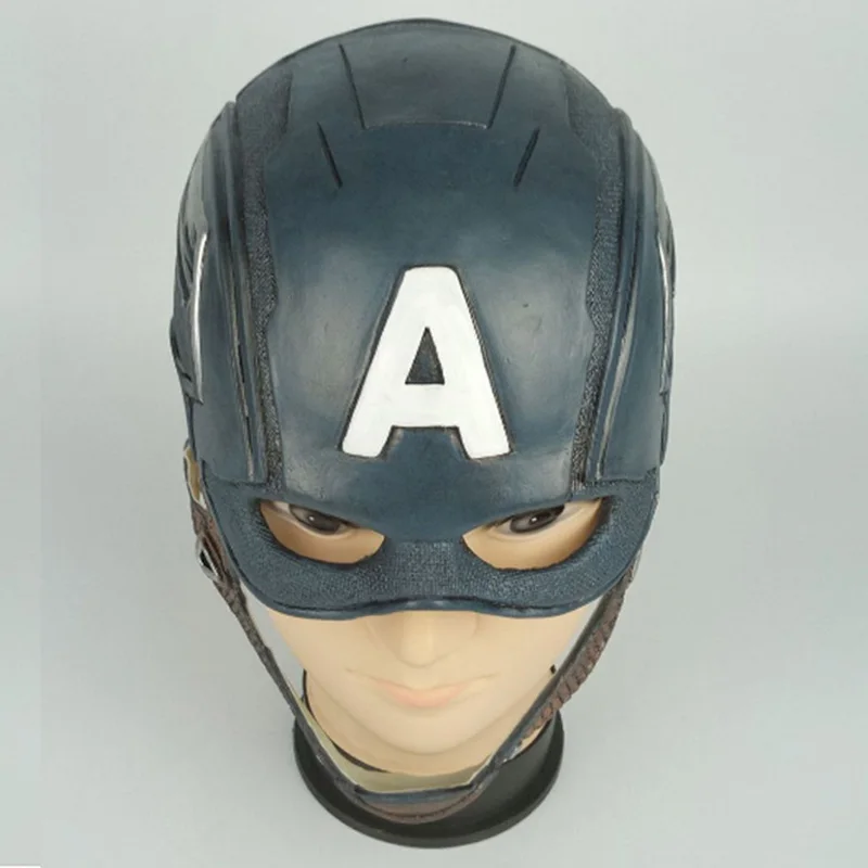 Captain Mask Фильм Дэдпул Косплей Маска латекс шлем на всю голову Дэдпул Уэйд Уинстон Вилсон карнавальный костюм маски реквизит - Цвет: Captain Mask