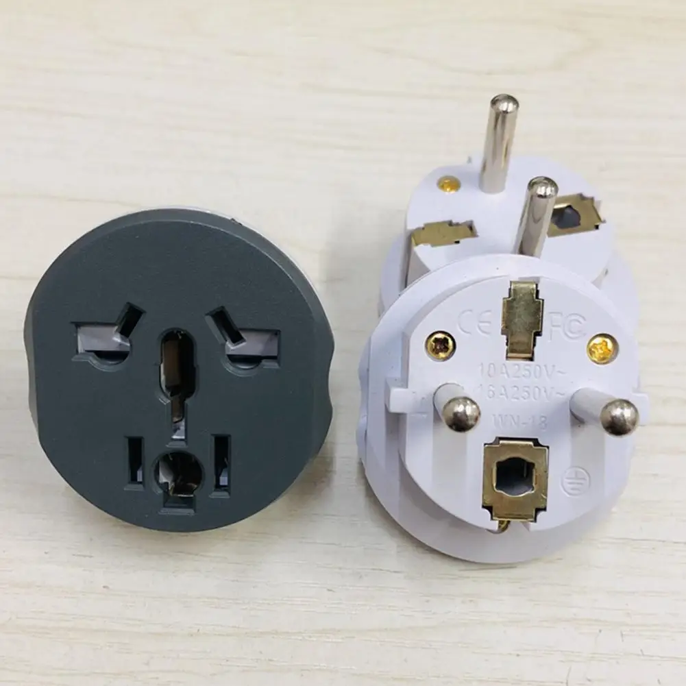 

Plug Play Lightweight US/AU/UK to EU Plug Adapter Converter for Electric Appliance
