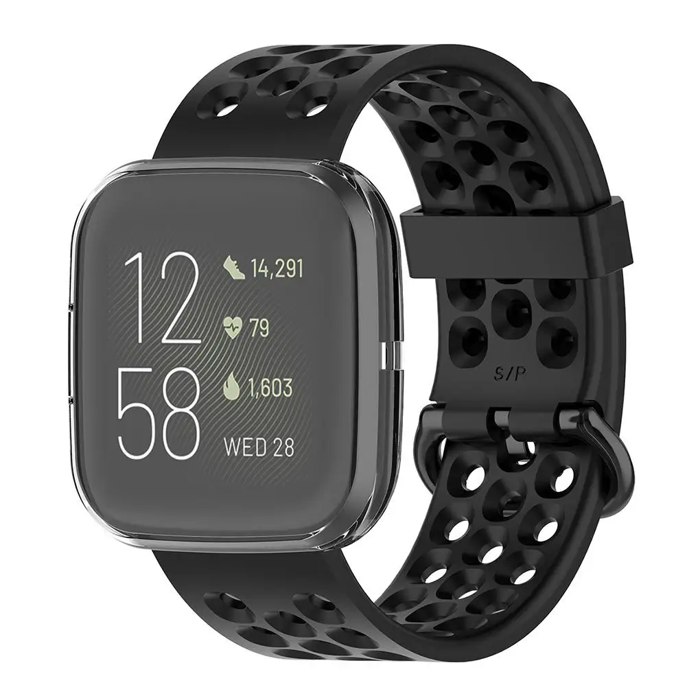 Для Fitbit Versa 2 ультра-тонкий анти-капля Мягкий ТПУ чехол для часов Замена умный