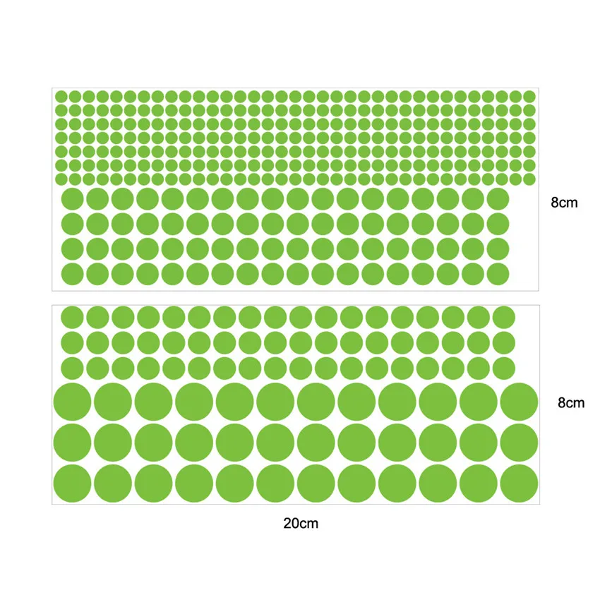 407 шт. светящиеся в темноте наклейки на стену горошек|Наклейки стену| |