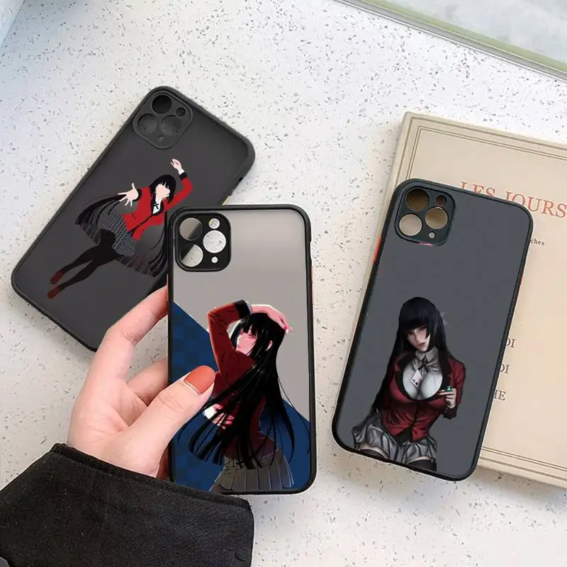 

yumeko jabami Phone Case For iphone 12 11 7 8 plus mini x xs xr pro max matte transparent cover