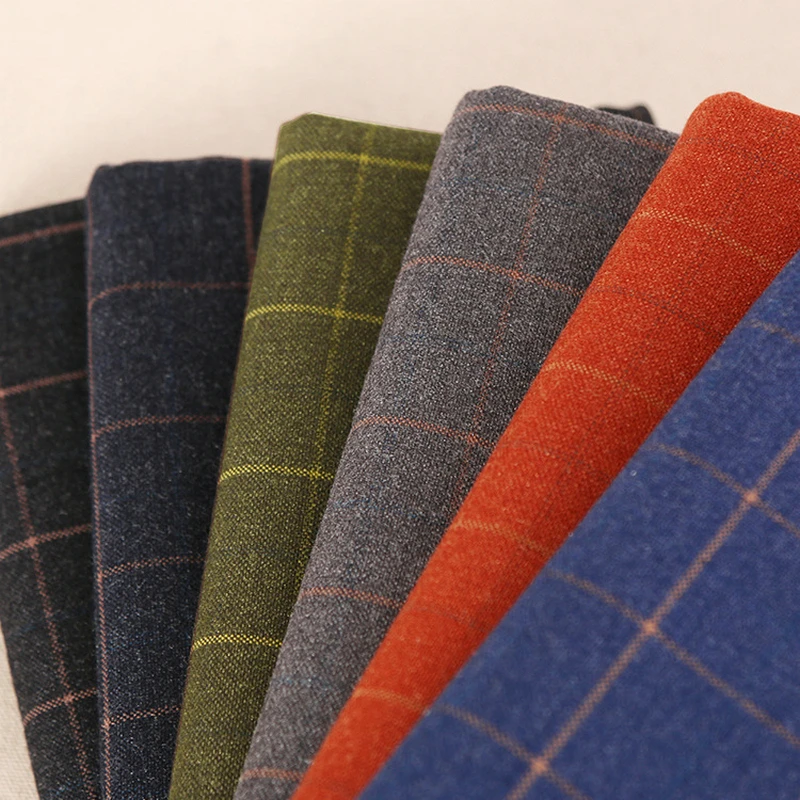 Мужской шерстяной костюм в елочку твидовый темно-синий клетку 2020 MF-16 | Мужская