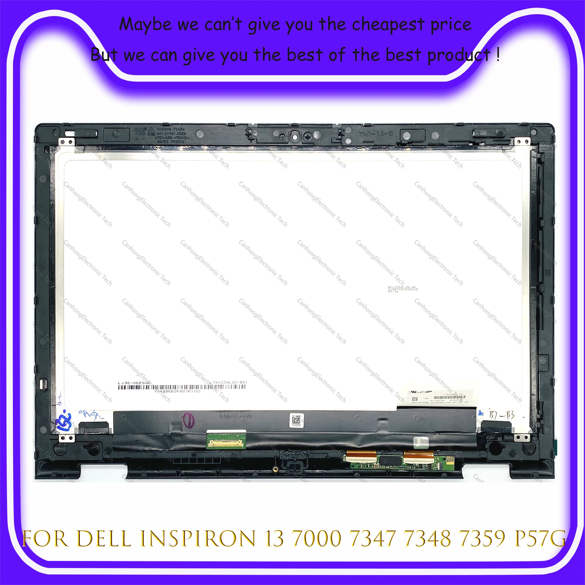 

For Dell Inspiron 13 7000 Series 7347 7348 7359 P57G P57G001 LTN133HL03-201 13.3" LCD Touch Screen LED Touch Digitizer Assembly