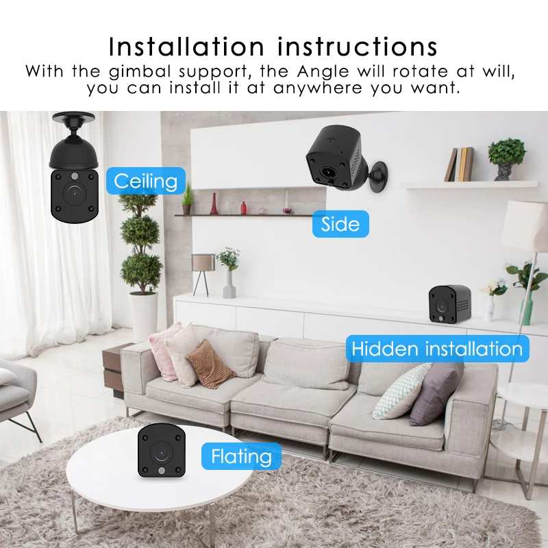 Marlboze 1080P HD wifi мини ip-камера с функцией ночного видения, обнаружение движения, мини видеокамера с петлей, видеорегистратор со встроенным аккумулятором