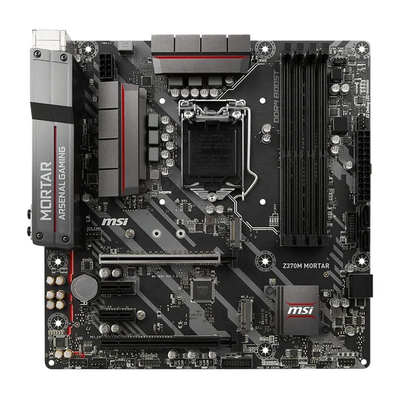 Материнская плата MSI Z370M MORTAR LGA 1151 Intel Z370 игровой ПК DDR4 64 ГБ PCI-E 3 0 M.2 USB3.1 HDMI Core i9-9900K