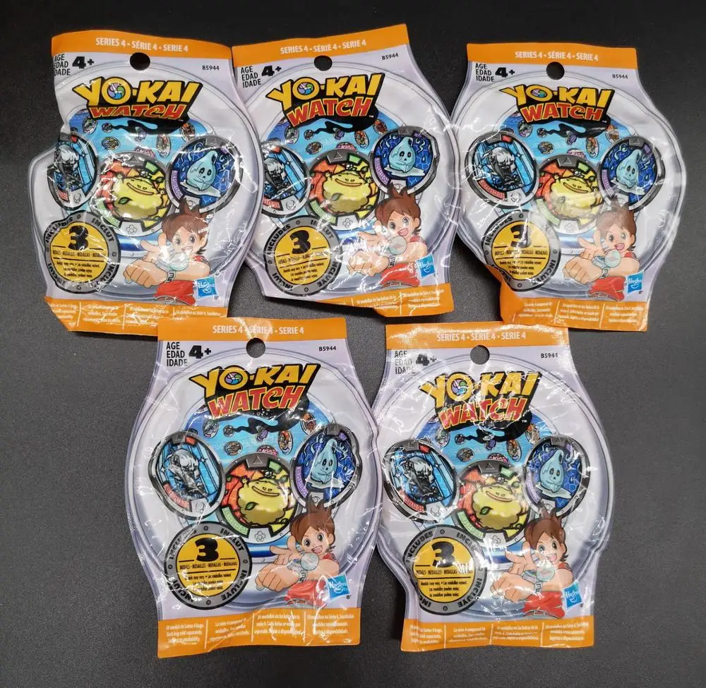 5 упаковок магнитные часы YoKai медали серии 1 2 3 4 запечатанные Новые|Игровые