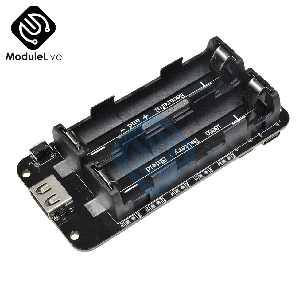 18650 литиевая Защита аккумулятора V8 мобильный Мощность power bank 5 V/3A 3 V/1A два Напряжение микро USB для Arduino ESP32 ESP8266