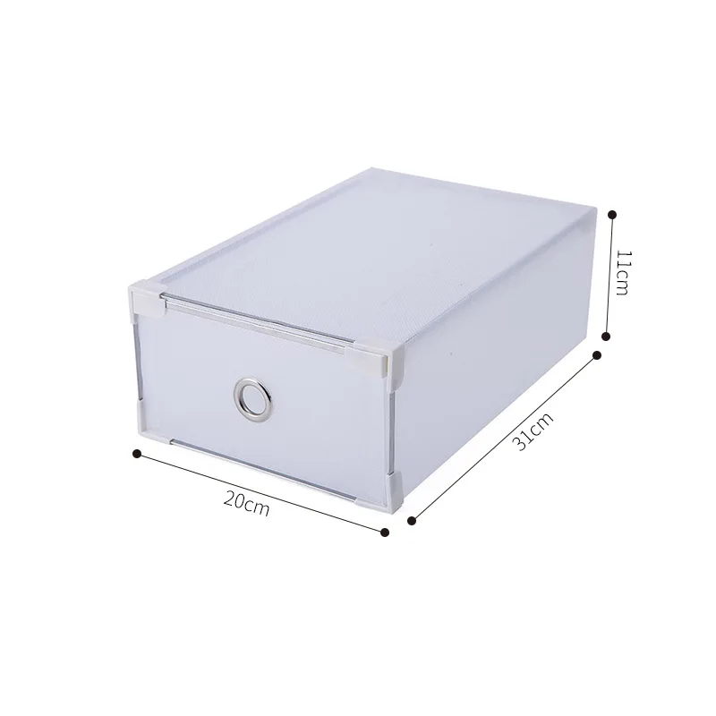 

Thick Plastic Shoe Box Translucent Storage Drawers Dust-proof Drawer Combination Type Storage Boxes Men Women Shoes Organizer