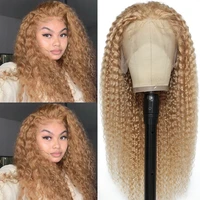 13x4 lace front human hair wigs for black women 99j blonde brazilian kinky curly pre plucked lace wigs remy hair wig 150 soku