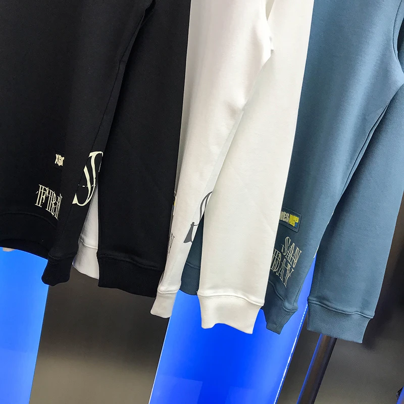 

Autumn 2020 new long sleeve sweater men's fashion personality cartoon graffiti print slim fitting Pullover Top fashion brand men