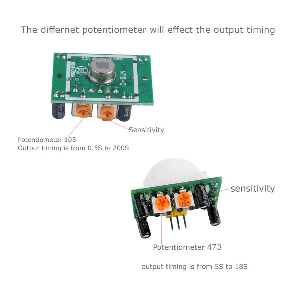 5 шт. HC-SR501 инфракрасный PIR модуль датчик движения Детектор Модуль для raspberry pi