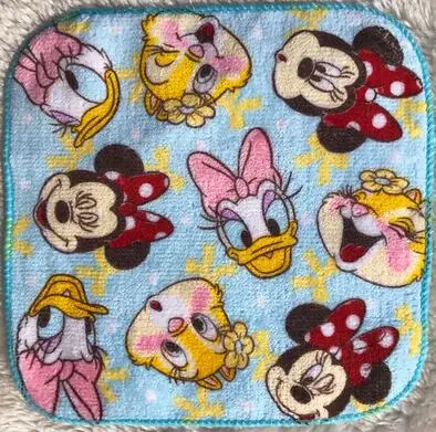 minnie c Милое Ариэль Рапунцель принцесса Минни мультфильм хлопок полотенце для лица дети девочка подарок на день рождения 16 см* 16 см - Цвет: minnie c
