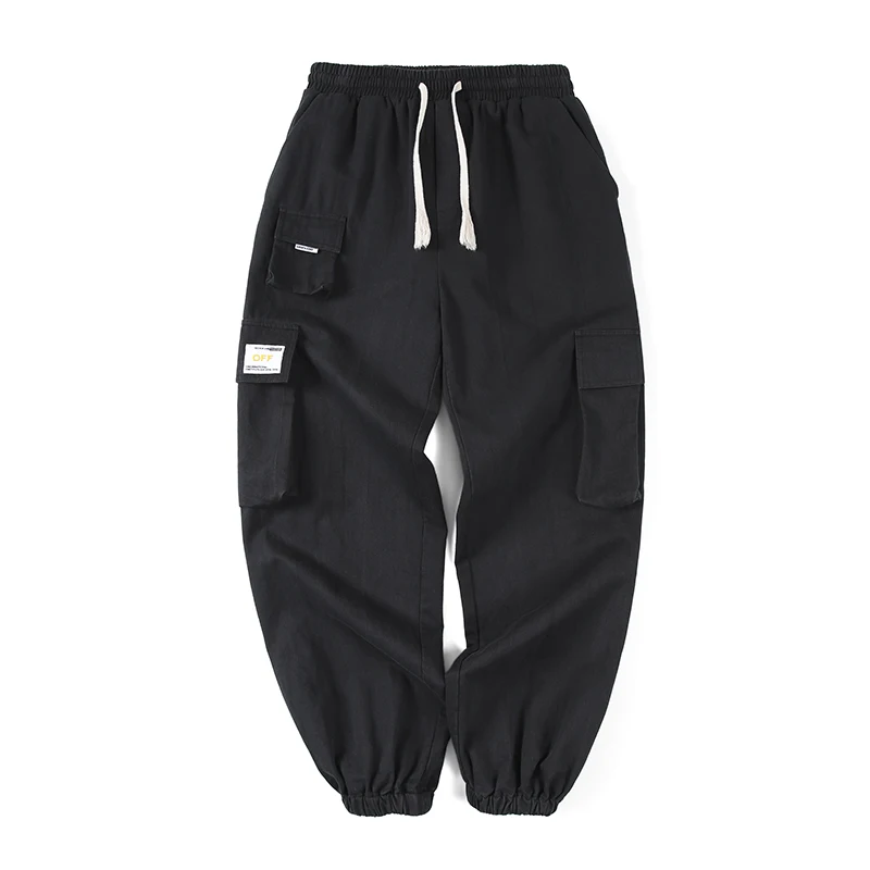 

Hip Hop Cargo Pants Men Fashion Harajuku Harem Pant Black Streetwear Joggers Sweatpant Multi-Pocket Casual Women Mens Pants
