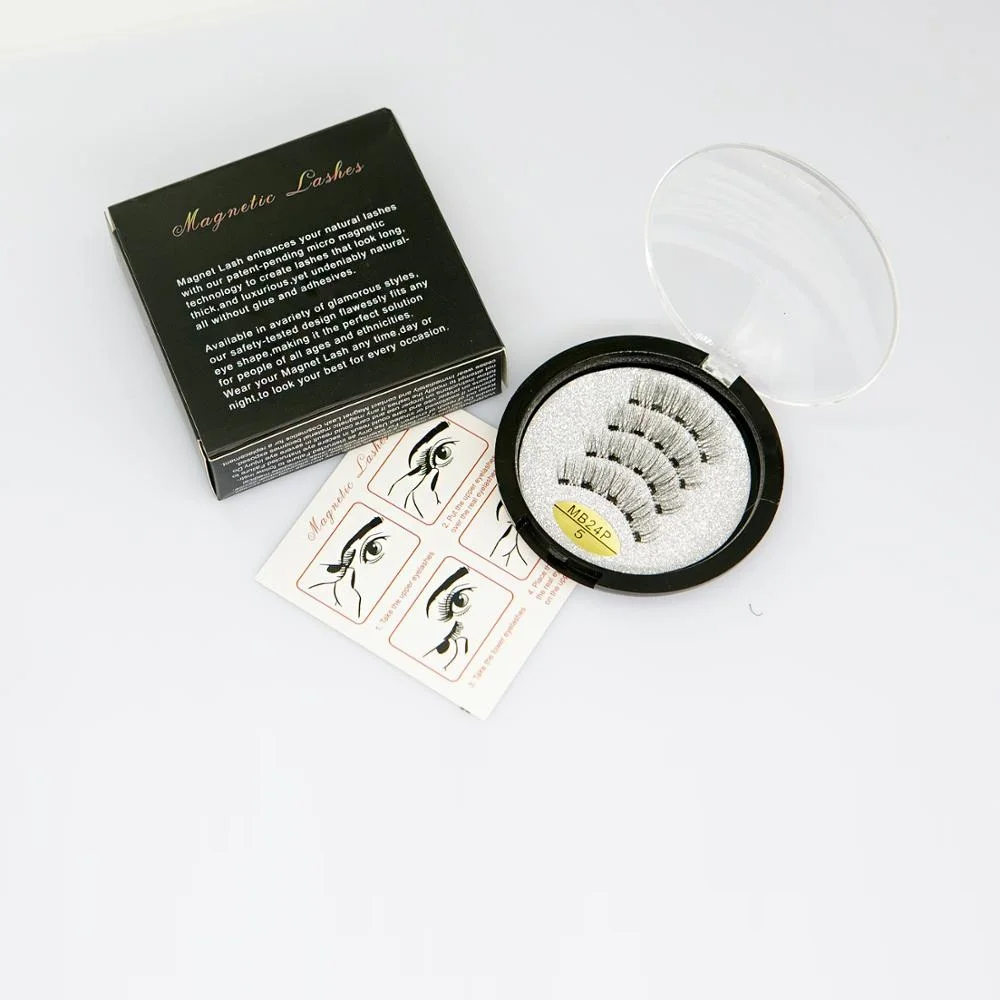 МБ наборами по 2 пары 5 магниты магнитный ресниц Набор для макияжа 3D ресницы серо