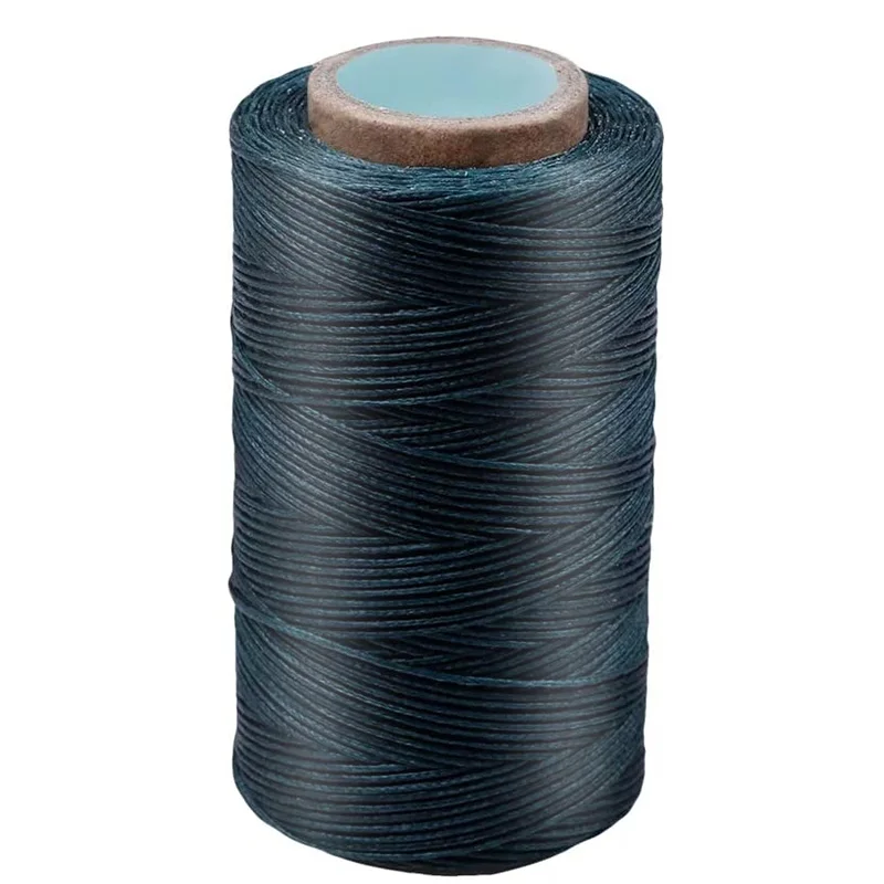 

LMDZ 284 Yards Blackish Green Waxed Thread Cord Sewing Craft for DIY Leather Hand Stitching Chisel Awl Upholstery Shoes Luggage