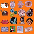 Милые эмалевые булавки с аниме-фигурками, коллекционные забавные детские подарки, Модная бижутерия, металлическая мультяшная брошь на рюкзак, воротник, значки на лацкан
