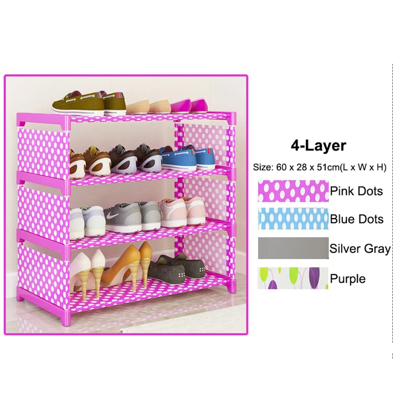 

Simple Assembled Shoe Cabinet Nonwoven Fabric Dustproof Shoes Storage Home Dorm Hallway Stand Holder Shelf Furniture Shoe Rack