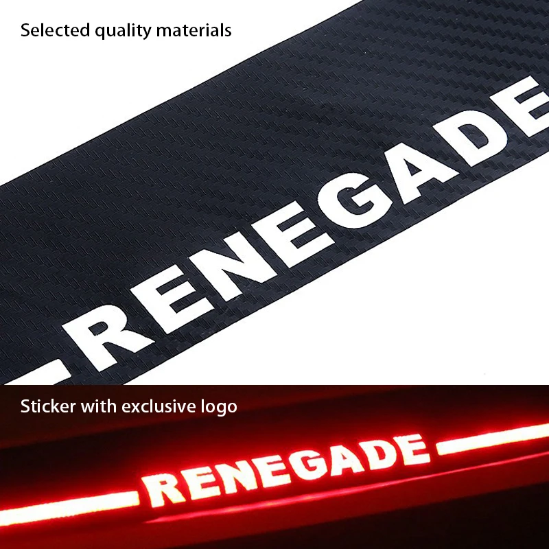 

McCrea - High Brake Lights Carbon Fiber Sticker, Rebel Jeep trim, Accessories, Black, 2015,2016,2017