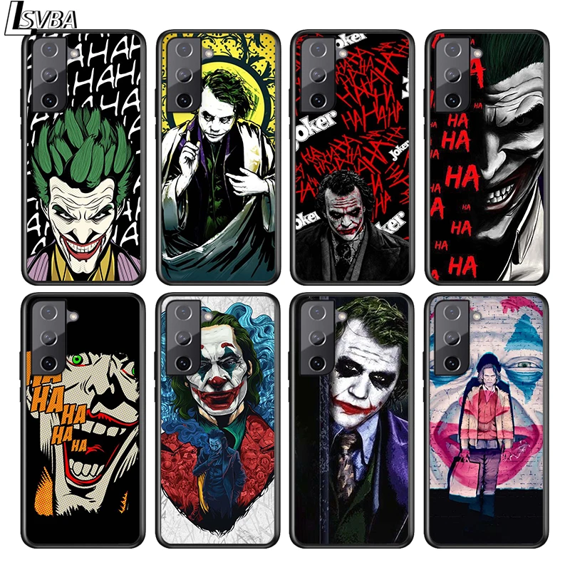

Evil circus clown For Samsung S21 S20 FE S10e S10 S9 S8 S7 S6 Ultra Plus Lite Edge Silicone Black Soft Phone Case Capa