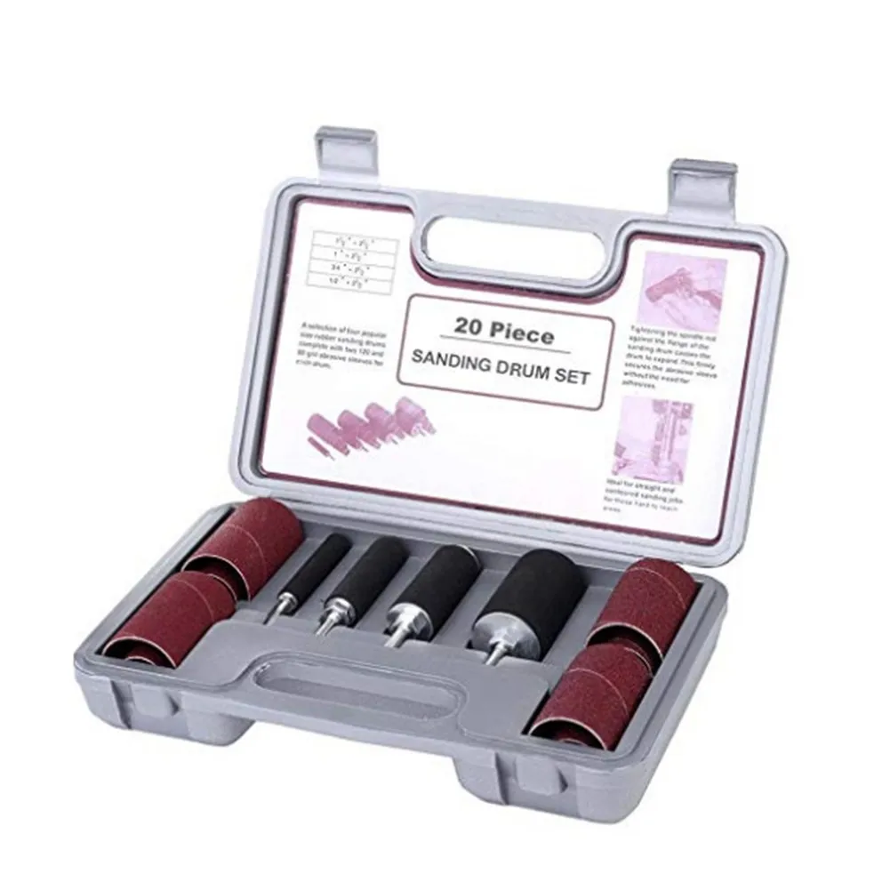 

Sanding Drum Kit Rubber Sanding Drum Set Self-expanding Drive Drill Press
