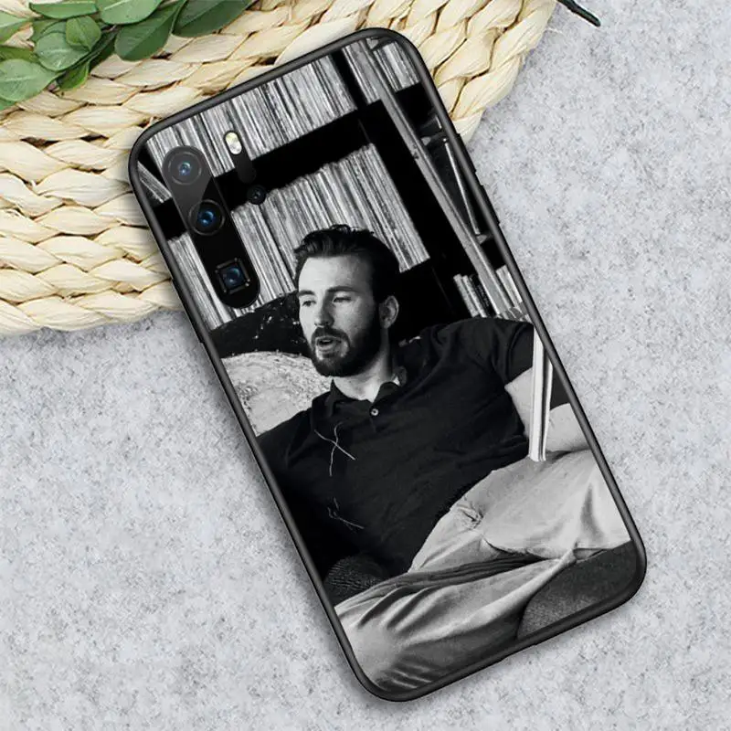 

Chris Evans American actor Phone Case For Huawei honor Mate P 10 20 30 40 i 9 8 pro x Lite smart 2019 nova 5t