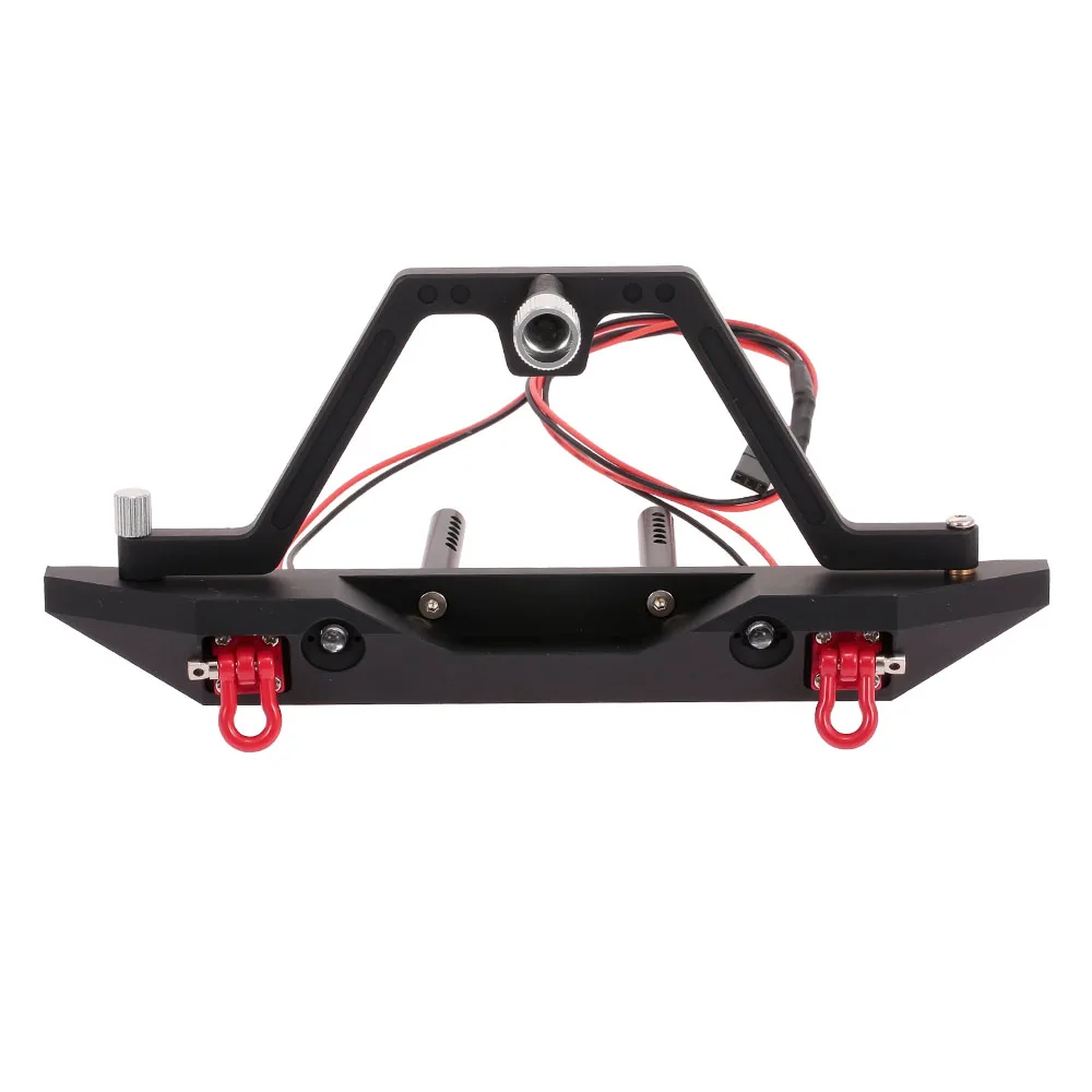Metal Rear Bumper with Spare Tire Rack 2 LED Light for RC Crawler Car Axial Traxxas SCX10 &ampamp II 90046 Parts | Игрушки и хобби