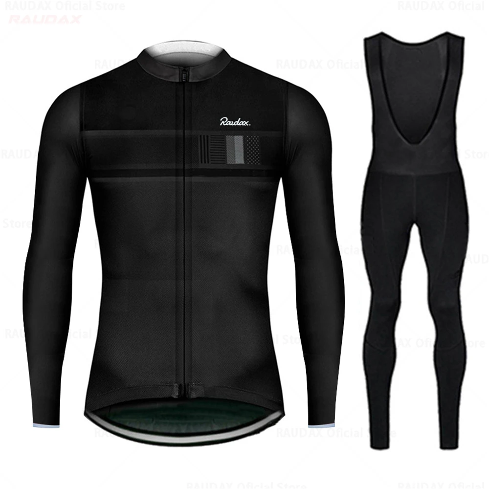 

2021 Long Sleeve Black Cycling Sets Bicycle Clothing Breathable Mountain Cycling Clothes Suits Ropa Ciclismo Verano Triathlon