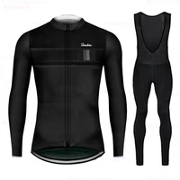 2022 long sleeve black cycling sets bicycle clothing breathable mountain cycling clothes suits ropa ciclismo verano triathlon