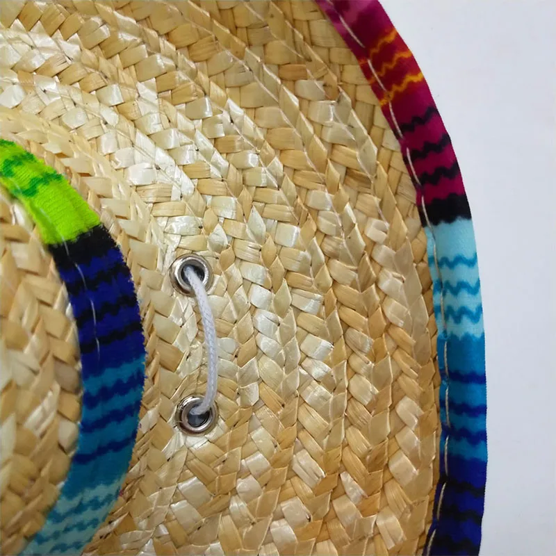 Соломенная мини соломенная шляпа для собак мексиканская регулируемая большая