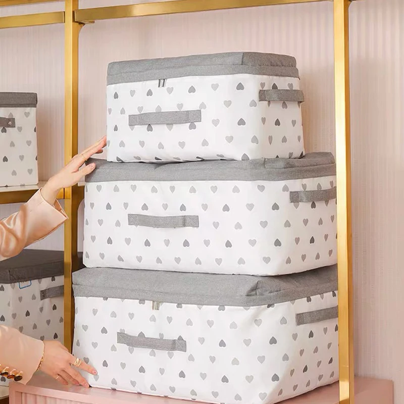 

Quilt Storage Bags With Zipper Foldable Pillow Blanket Clothing Organizer Large Capacity Closet Organization Wardrobe Dustproof