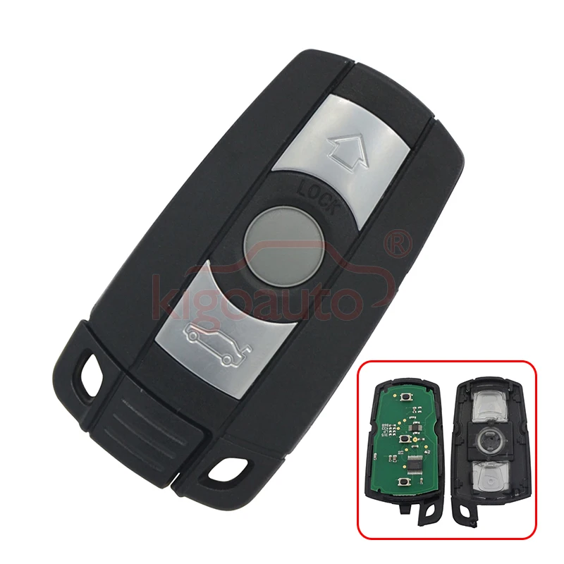 Смарт ключ 1 3 5 серий E36 E87 E90 E91 868 МГц KR55WK49127 с чипом pcf7945 для BMW Кнопка kigoauto|e90 e91|chip