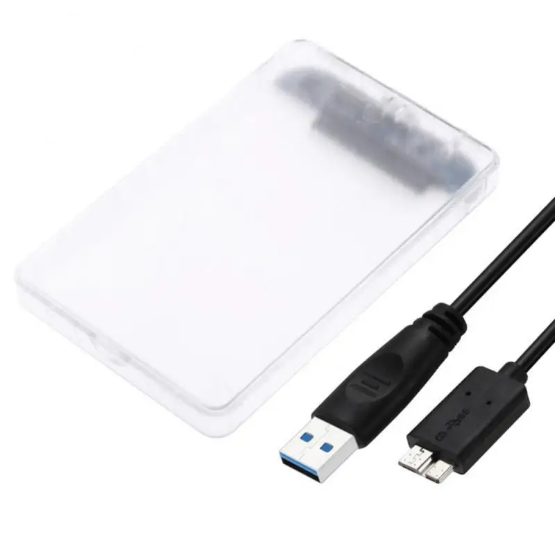 5Gbps 2.5'' Transparent SSD HDD Case USB 3.0 To SATA Adapter Drive External Hard Disk Support 2TB UASP Protocol | Электроника