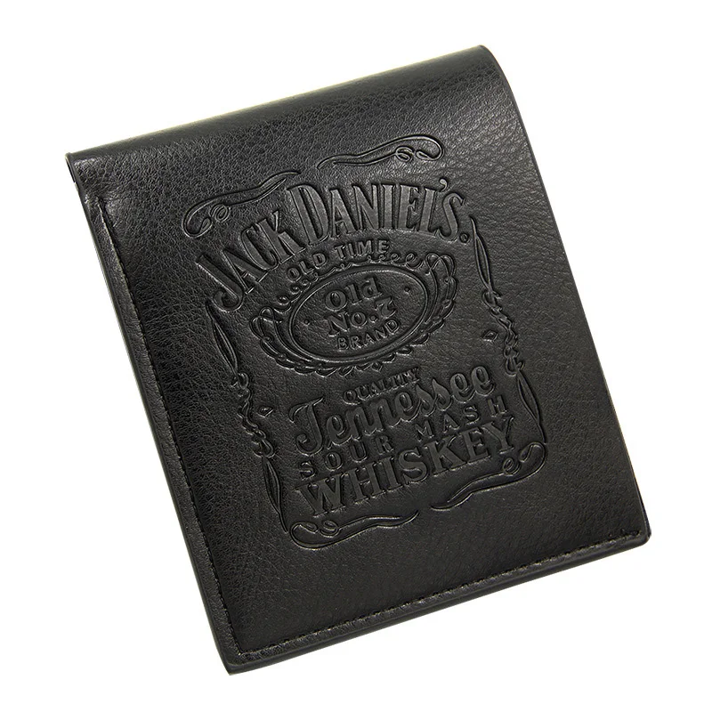 Ретро тисненый кошелек с буквенным принтом черный короткий из искусственной