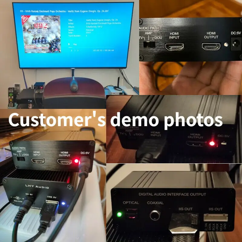 

HDMI/MHL To I2S IIS HDMI IIS I2S Dual-Mode Digital Audio I2S/Optical/DSD/Coaxial