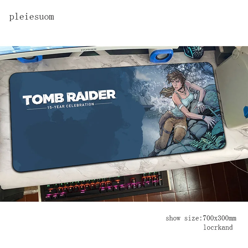 Восхитительный коврик для мыши tomb raider 800x300x4 мм компьютерный геймпад ПК классный