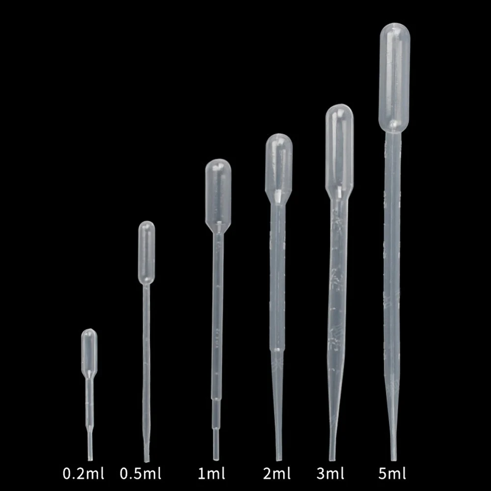 

Pasteur pipette Plastic dropper disposable chemical experiment 0.2/0.5/1.0/2.0/3.0/5.0/10ML Experimental consumables
