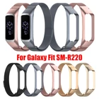 Магнитный металлический браслет для Samsung Galaxy Fit 2 SM-R220, браслет из нержавеющей стали для Galaxy Fit 2, ремешок