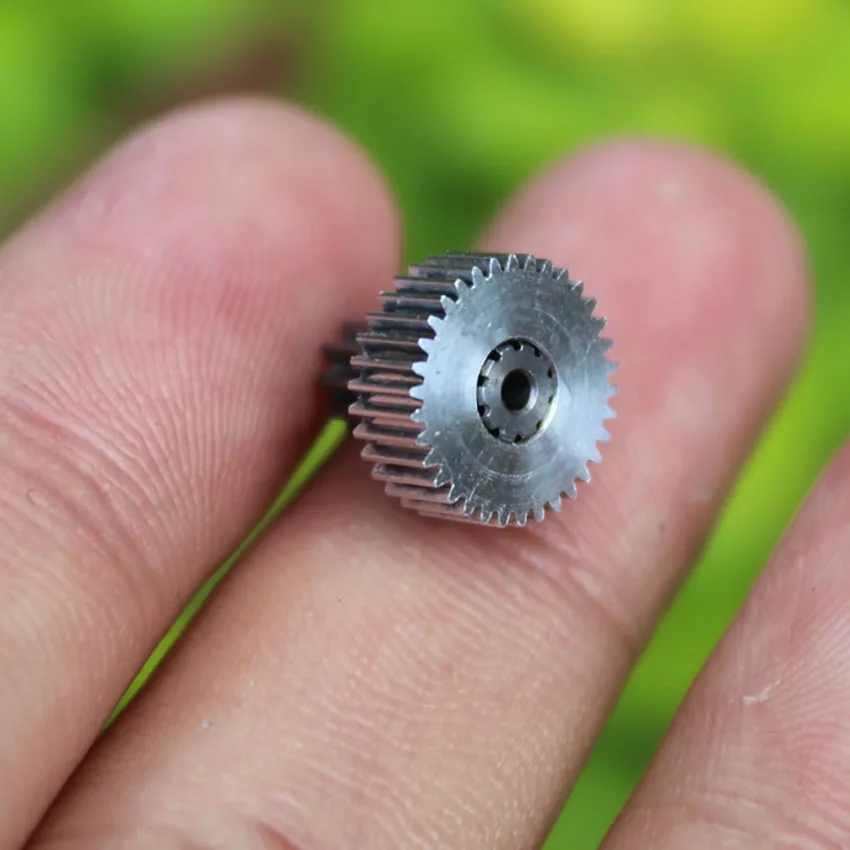 10/34 Teeth 0.3/0.4 Module Double Gear Metal Speed Reduction Precision Iron Gearbox Power Parts For DIY Motor | Обустройство дома