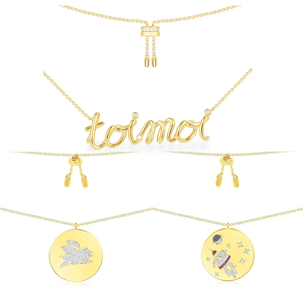 

Оригинальное популярное серебряное высококачественное ожерелье с заячьими собаками и надписью, женские модные украшения