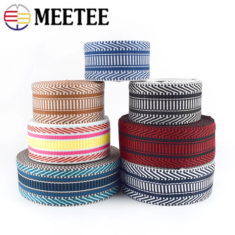 Meetee 3 м 5 см полиэфирные жаккардовые ленты для тесьмы 2 мм толстый ремешок сумки