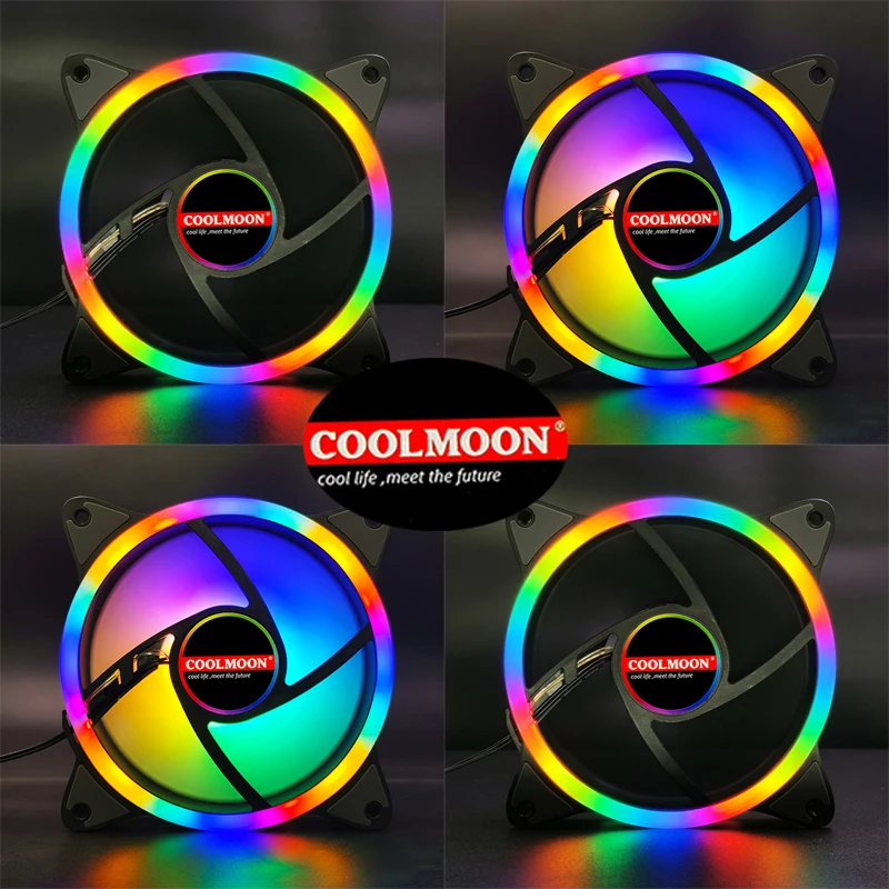

Кулер COOLMOON для ПК, 120 мм, не RGB